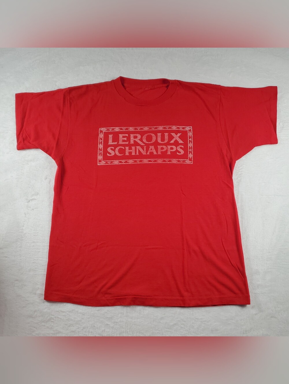 Vintage 80s Leroux Schnapps T-shirt Made In USA M Single-Stitch Alcohol